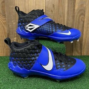 NEW NIKE AT3464-402 Force Zoom Trout 6 Mid Metal Baseball Men's SZ 10